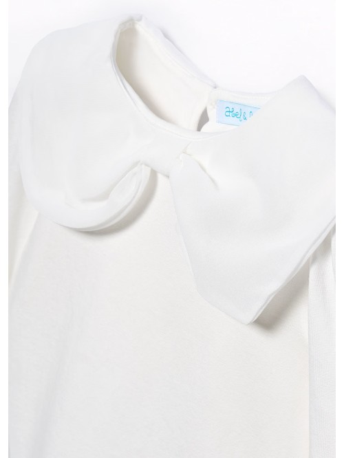 Maglietta fiocco chiffon abel&lula bimba