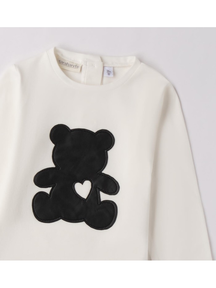 Maglietta orso sarabanda baby e bimba