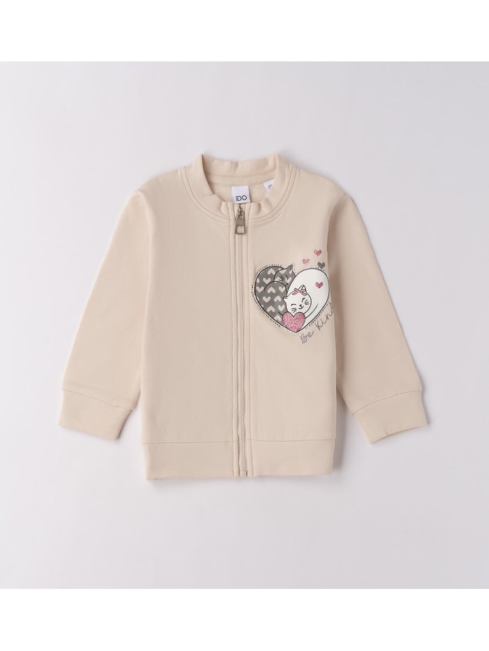 Felpa aperta zip ido baby e bimba