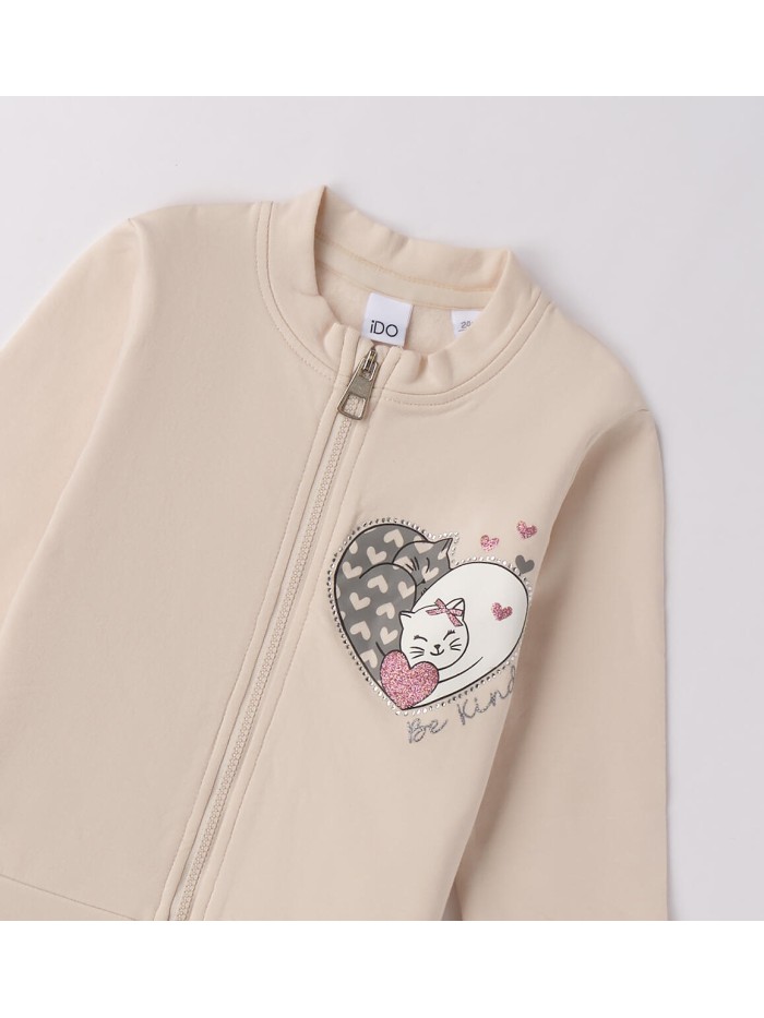 Felpa aperta zip ido baby e bimba