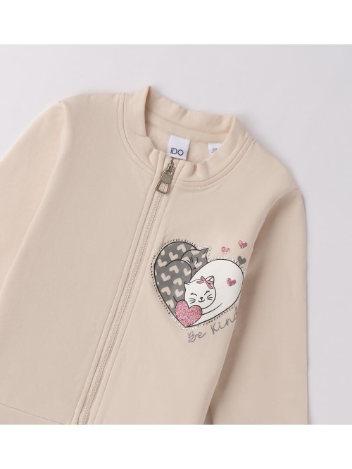 Felpa aperta zip ido baby e bimba