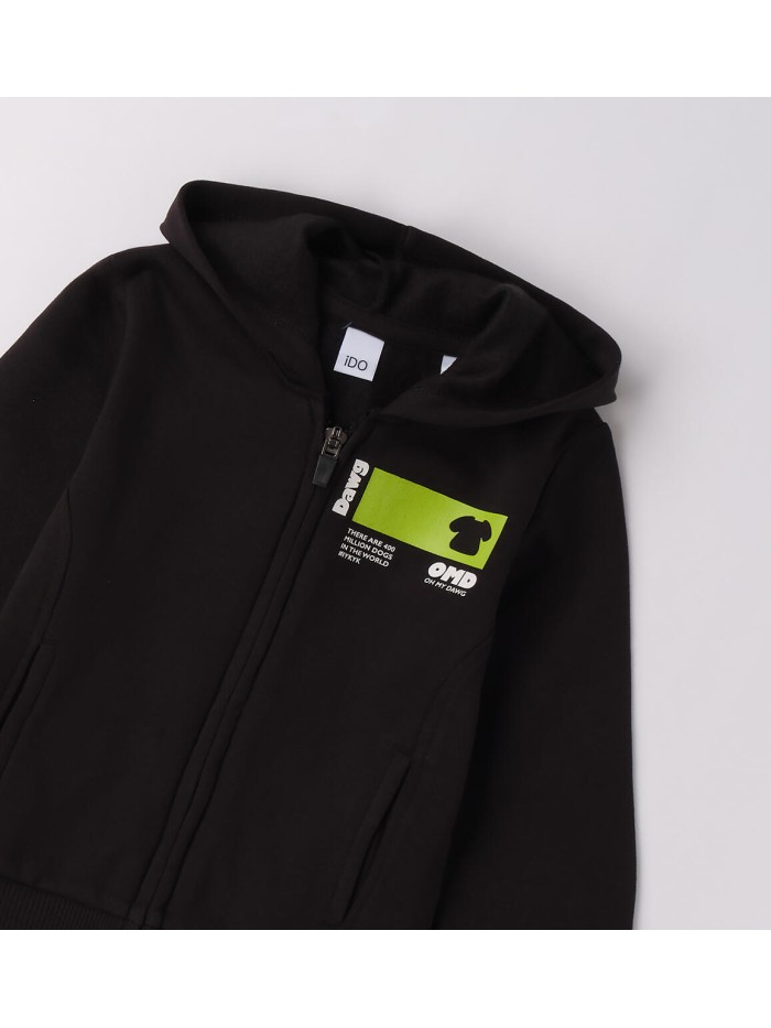 Felpa aperta zip ido baby e bimba