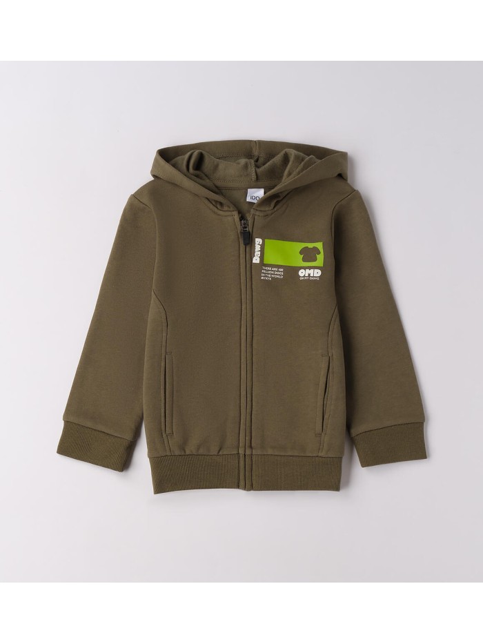 Felpa aperta zip ido baby e bimba