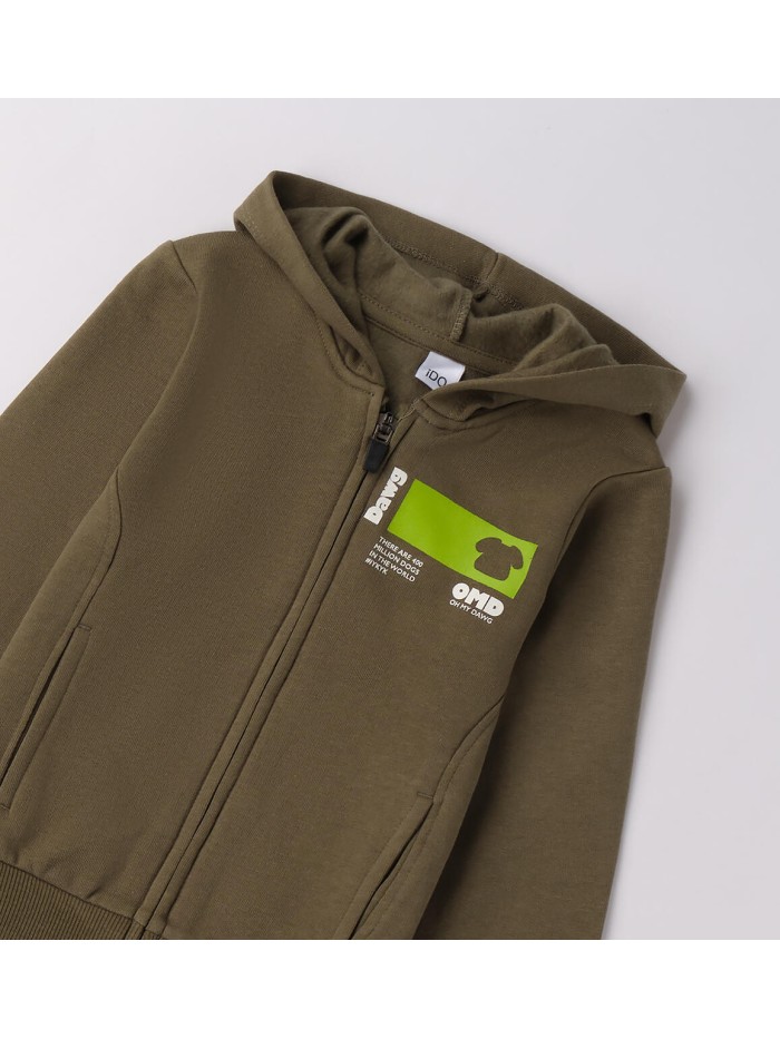 Felpa aperta zip ido baby e bimba