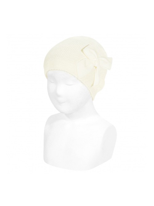 Cappello fiocco velluto condor bimba