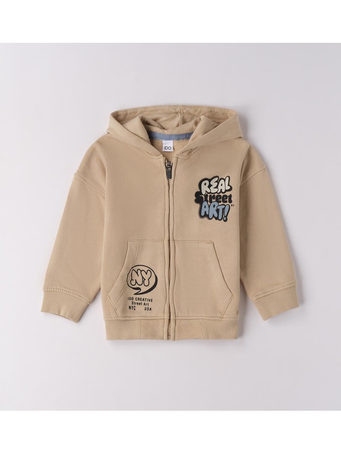 Felpa aperta zip ido baby e bimbo