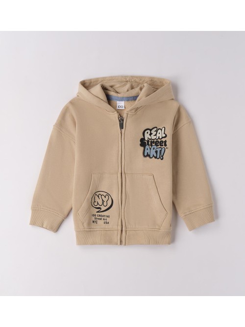 Felpa aperta zip ido baby e bimbo