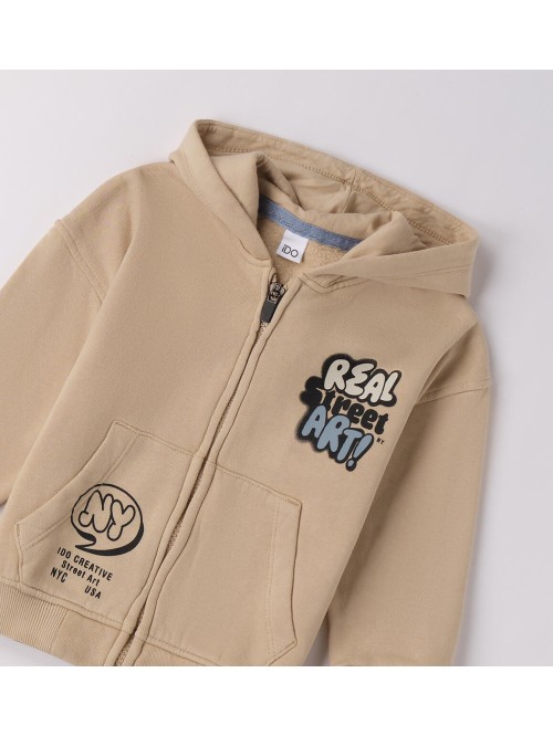 Felpa aperta zip ido baby e bimbo