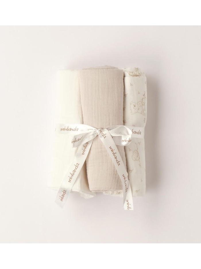 Kit 3pz  telo garza minibanda