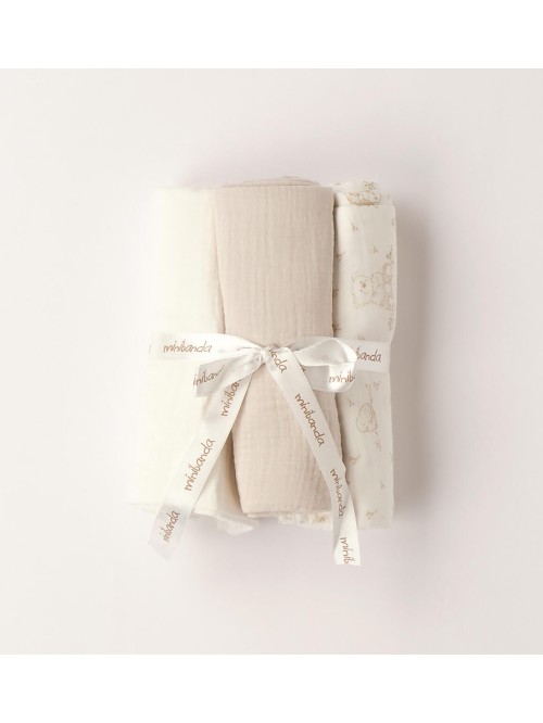 Kit 3pz  telo garza minibanda