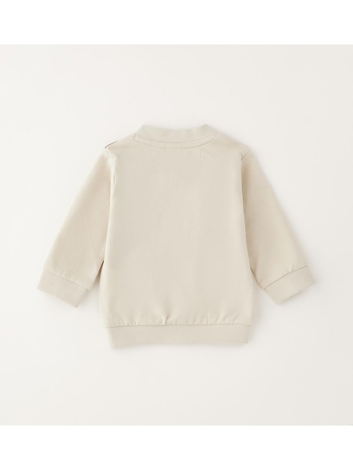 Felpa aperta zip idomini neonato