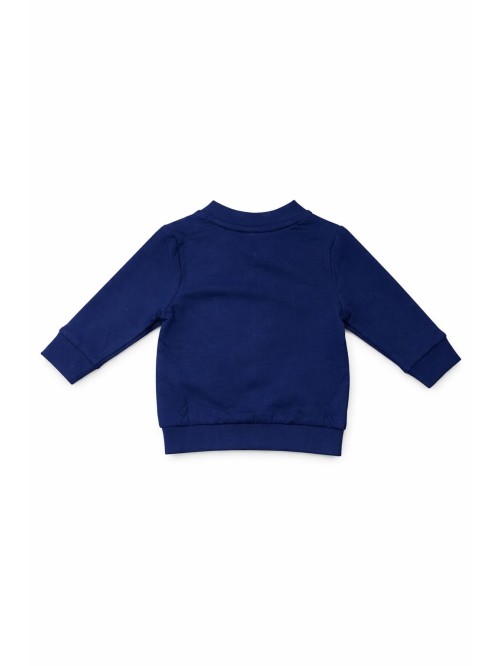 Felpa aperta zip idomini neonato