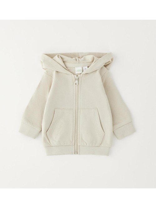 Felpa aperta zip idomini neonato