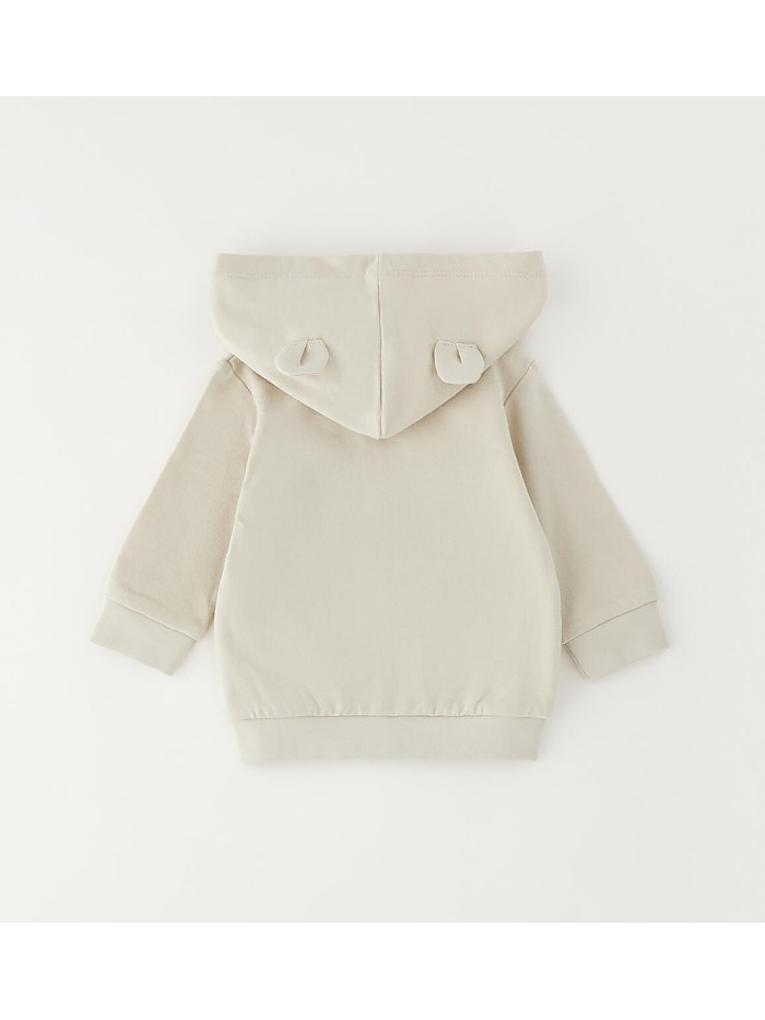 Felpa aperta zip idomini neonato