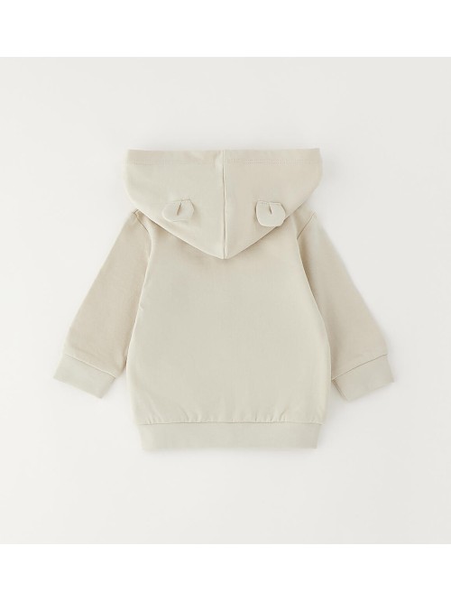 Felpa aperta zip idomini neonato