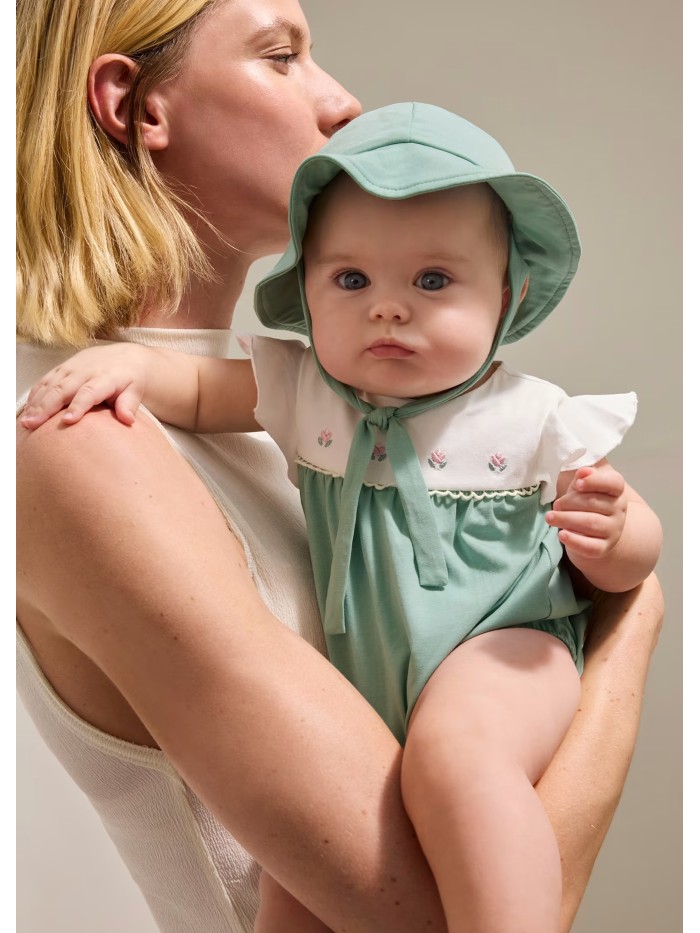 Tutina corta+capp newborn mayoral neonata